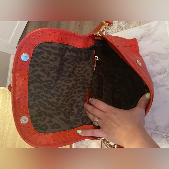 Rebecca Minkoff Ostrich Sachel Bag - Picture 4 of 12